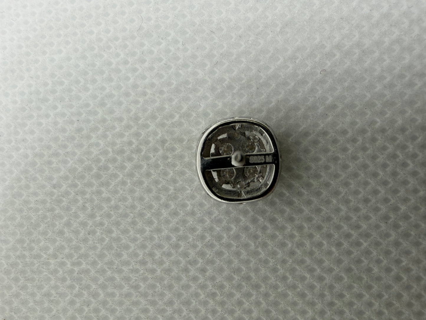 Sterling Silver Halo Setting Moissanite Earrings