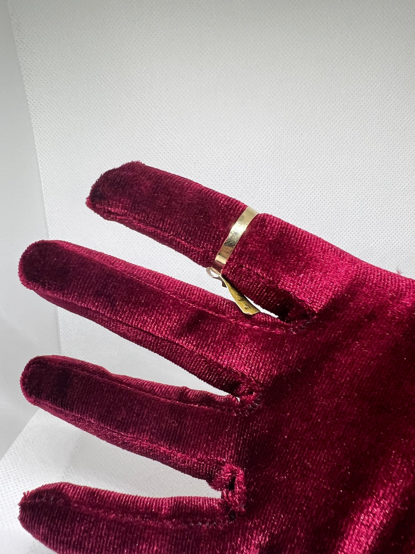 10K Solid Gold Nugget Ring - Chain Included