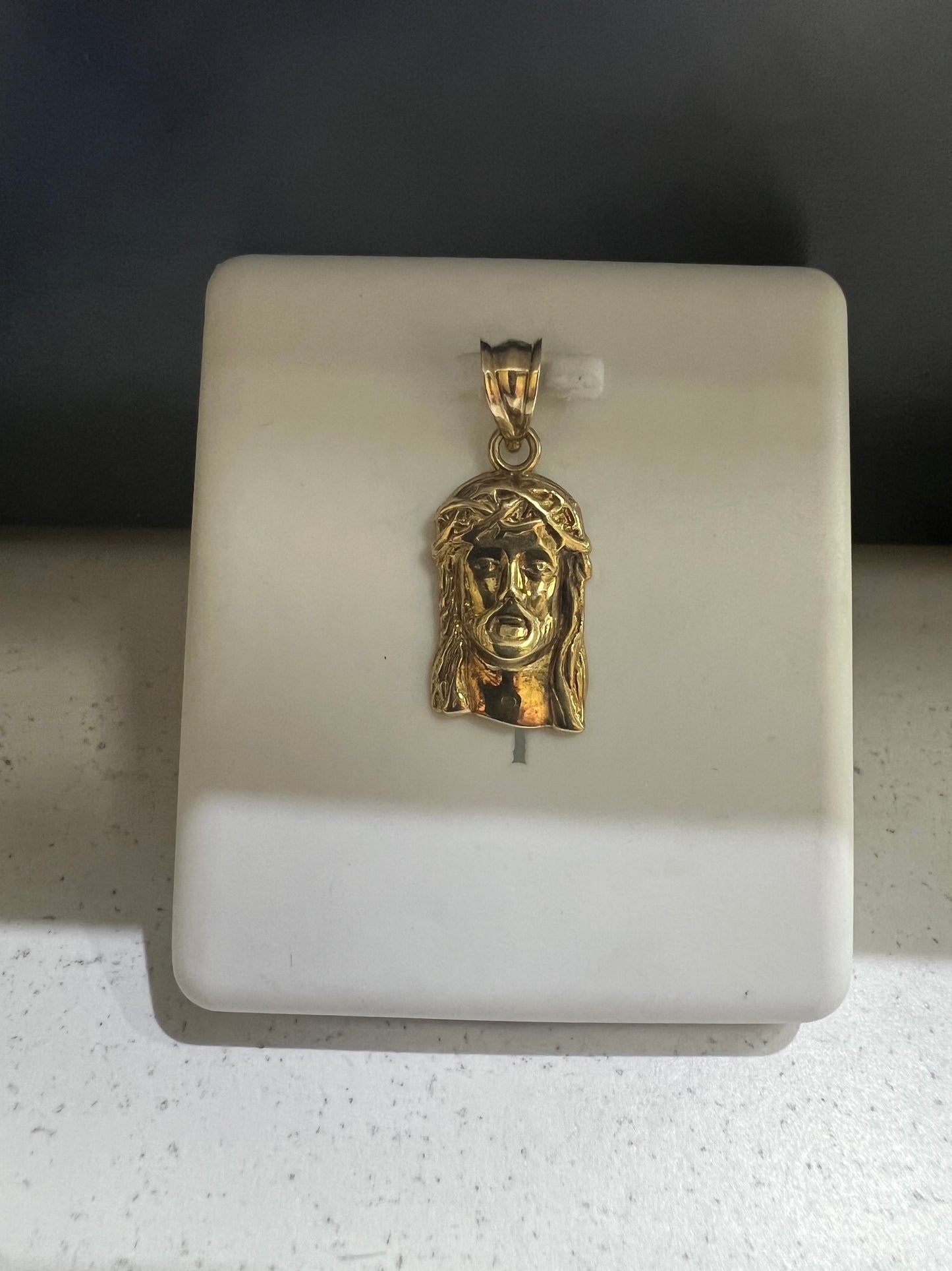10K Gold Jesus Head
