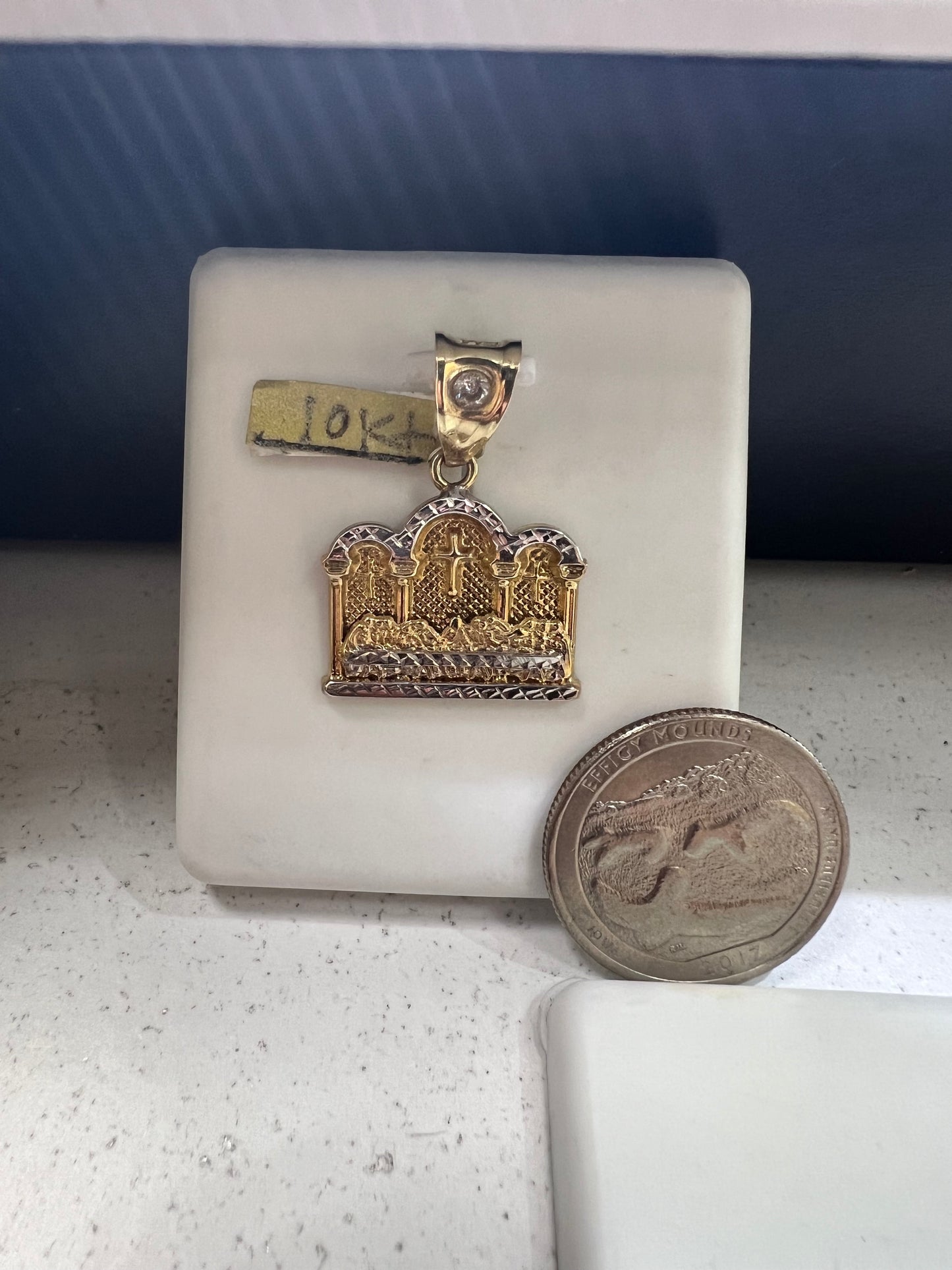 10K Gold Last Supper Pendant