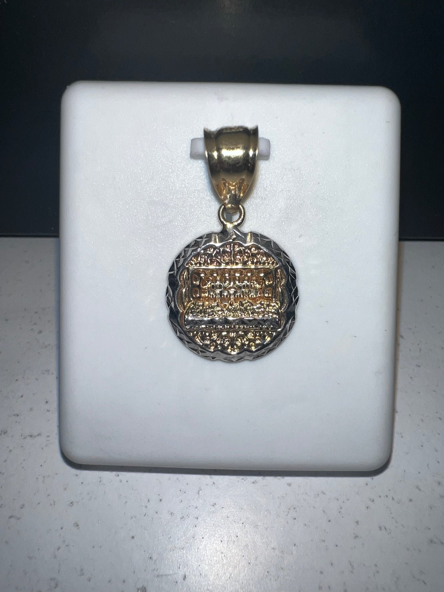 10K Two Tone Last Supper Pendant