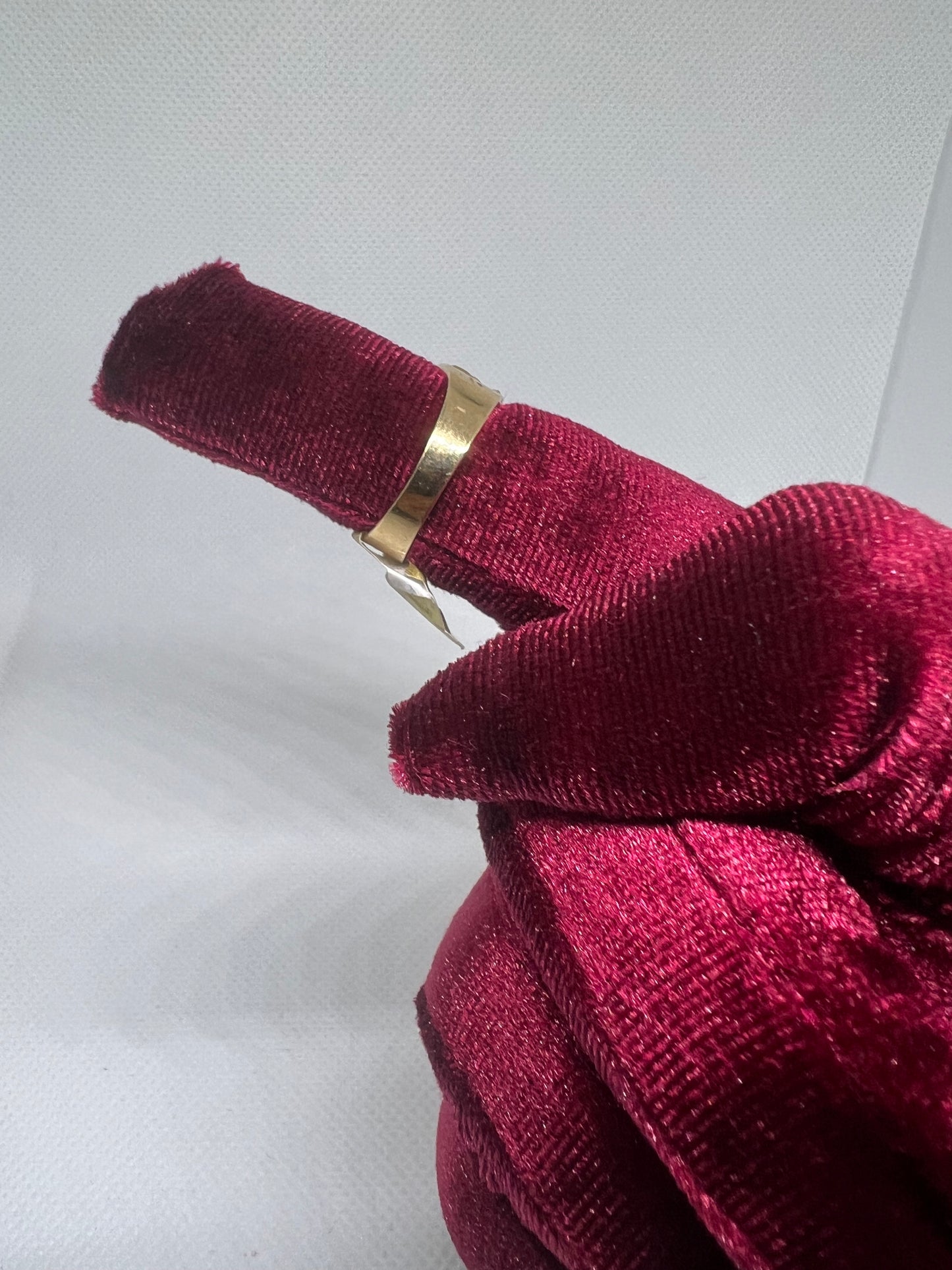 10K Solid Gold Nugget Ring - Chain Included