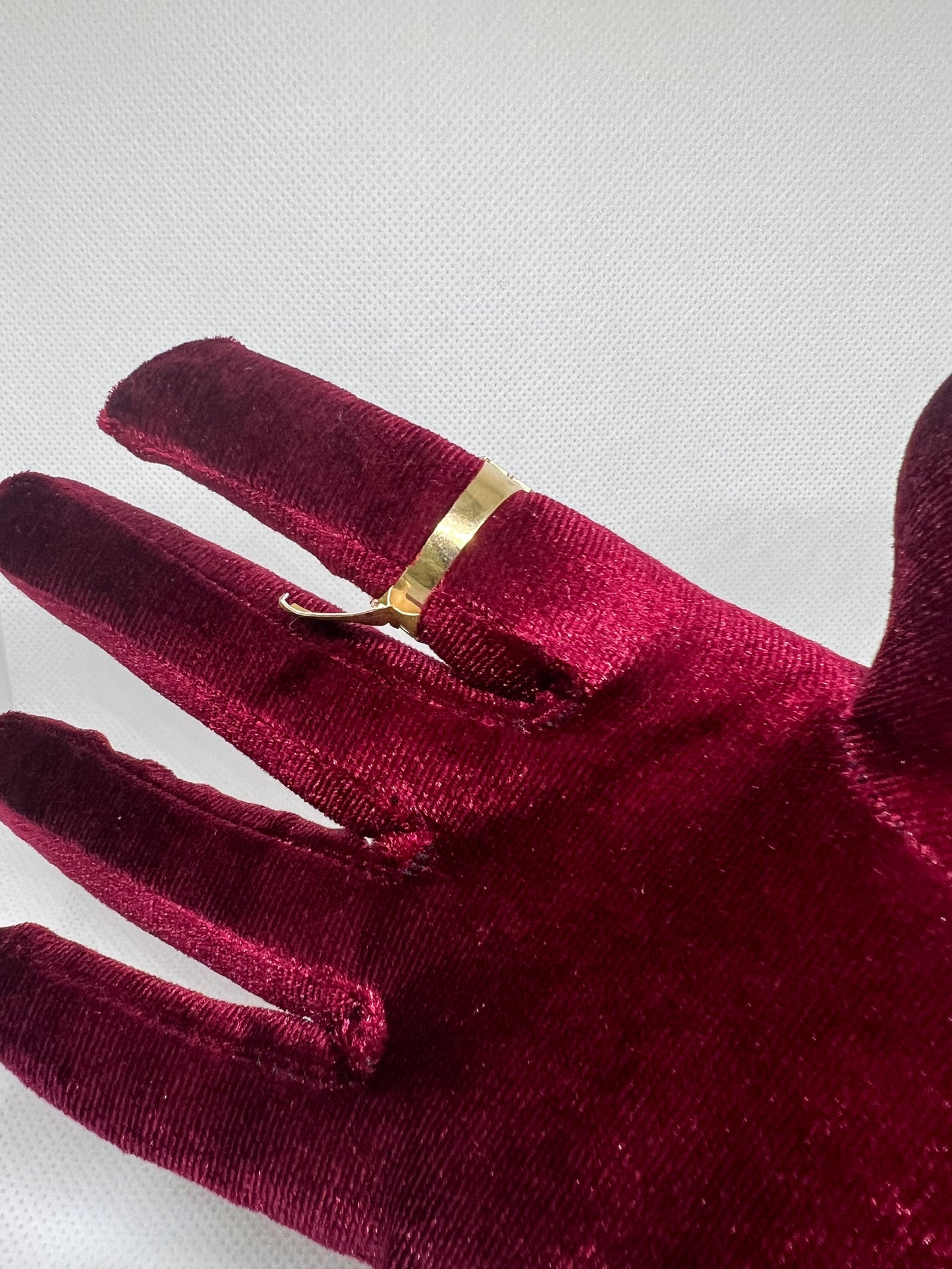 10K Solid Gold Nugget Ring - Chain Included
