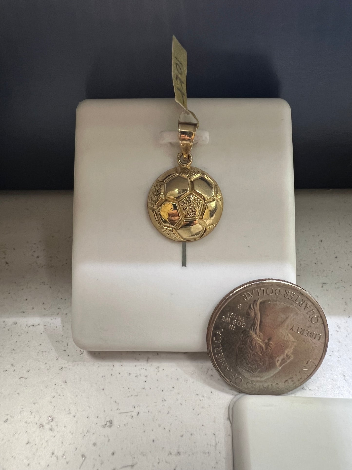 10K Gold Soccer Pendant