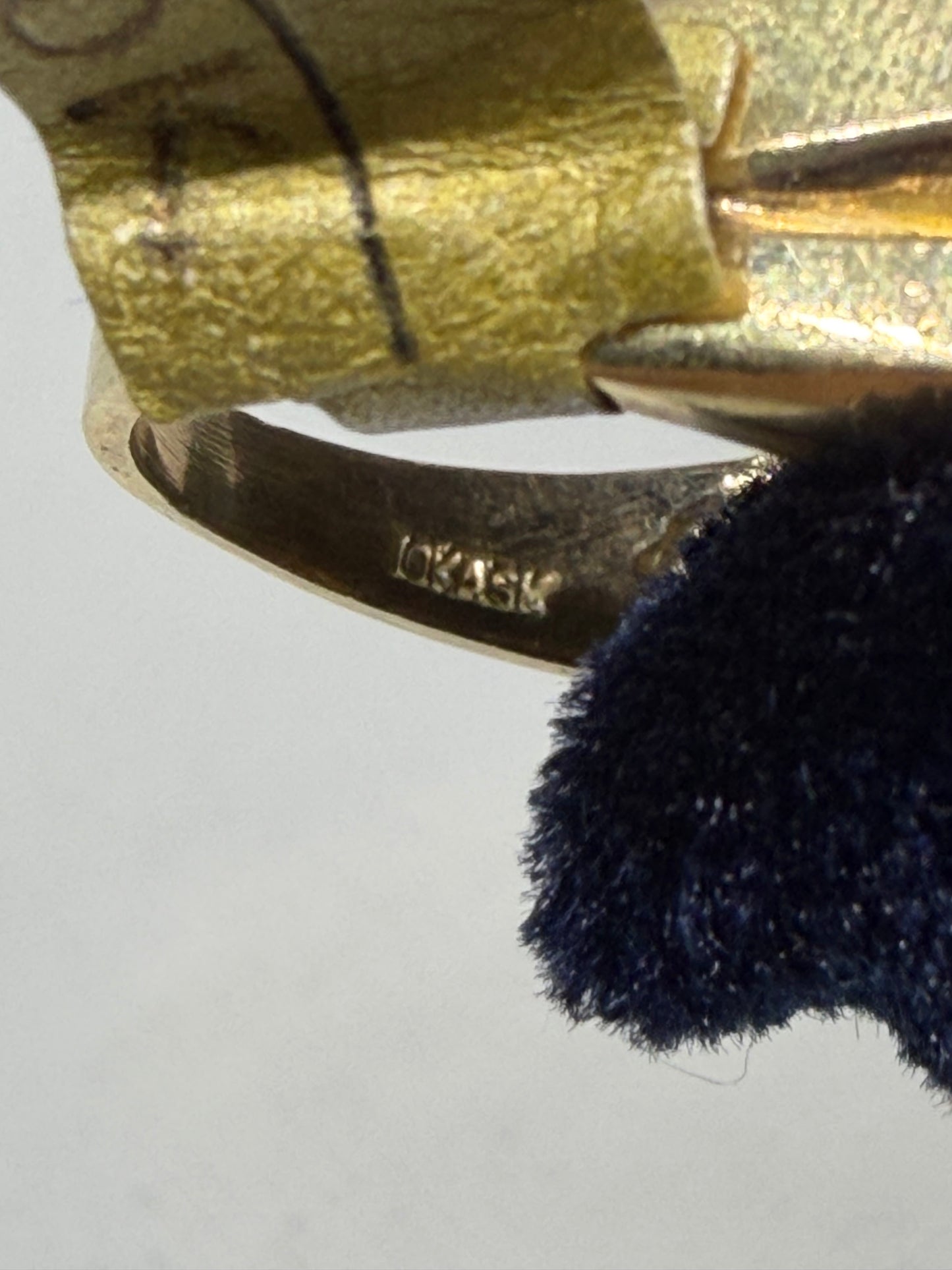 10K Solid Gold Boss Ring - Size 9