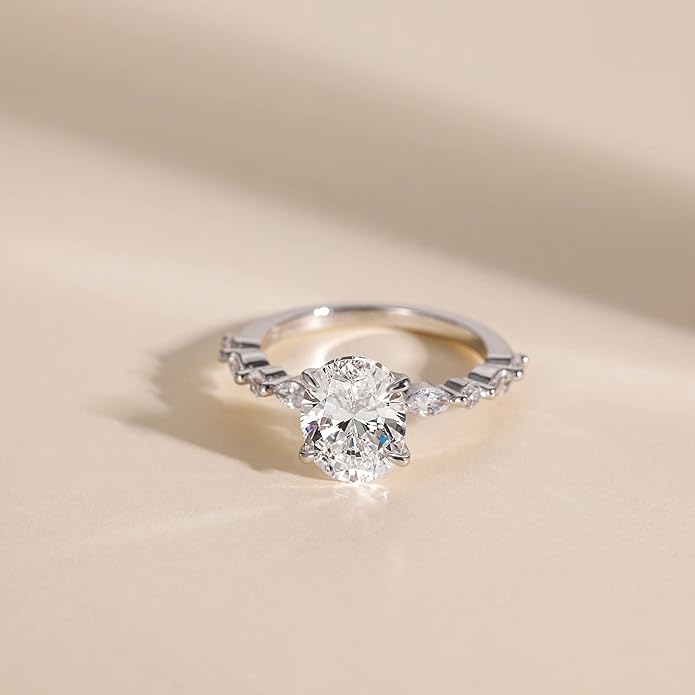 Silver Oval Promise Ring