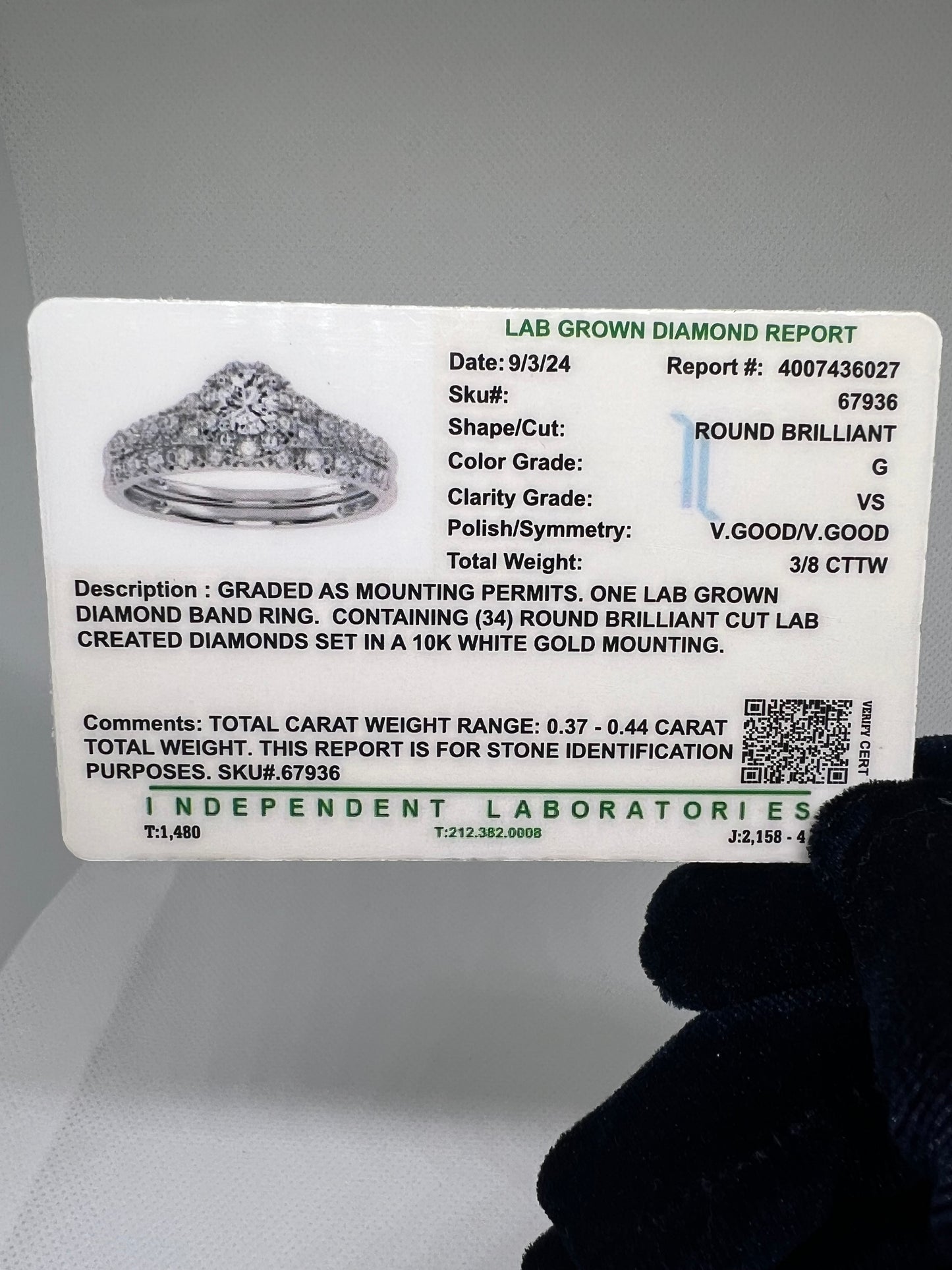 DC CERTIFIED Lab Grown Brilliant Cut Bridal Set