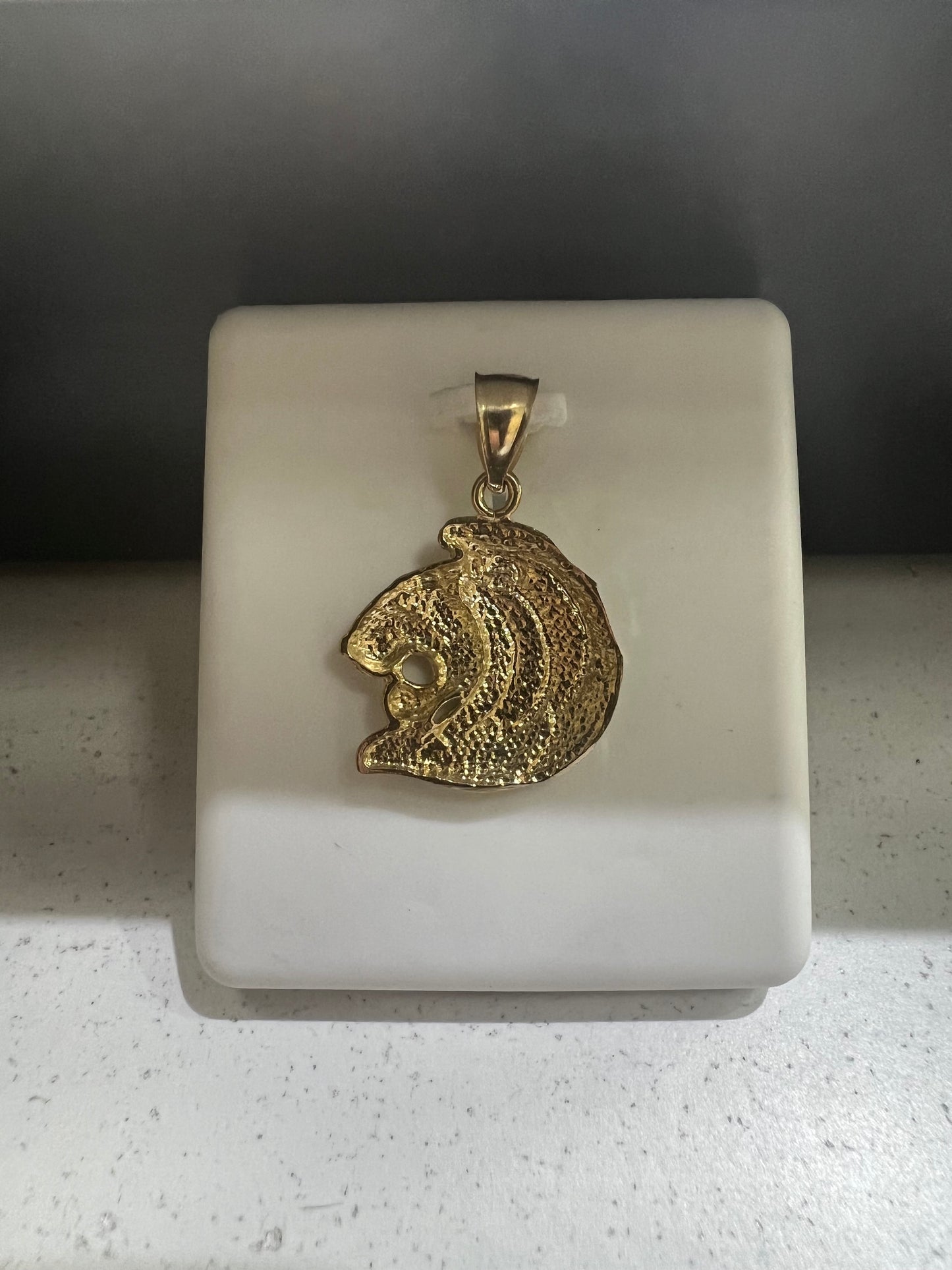 10K Gold Lion Pendant