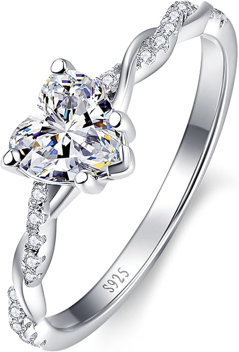 Silver Heart Promise Ring