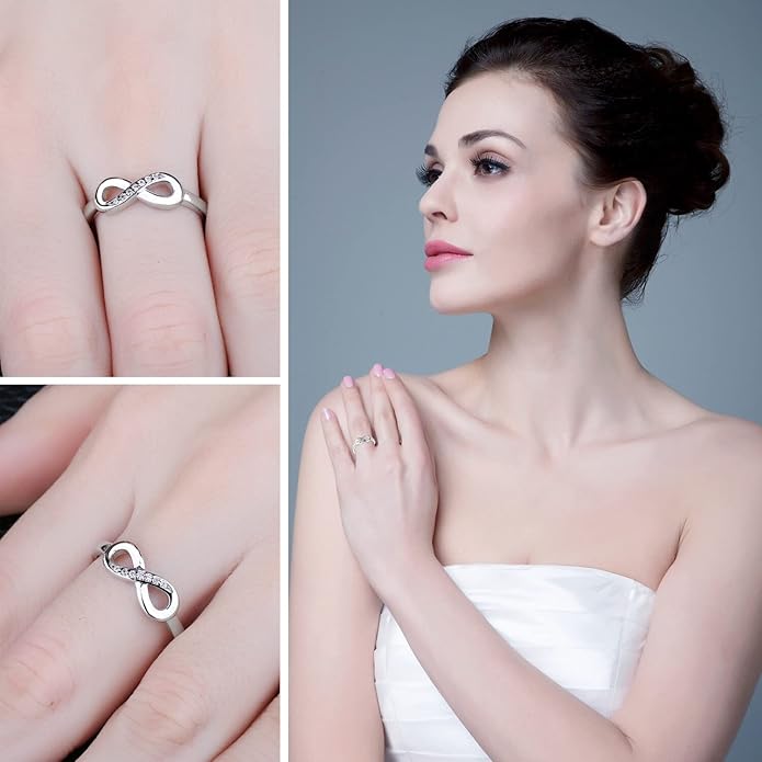Silver Infinity Promise Ring