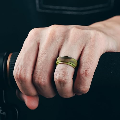 Green Camo Breathable Silicone Rings