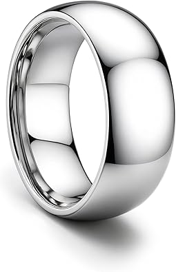 Silver Stainless Steel Wedding Band