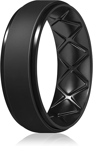 Black Breathable Silicone Rings