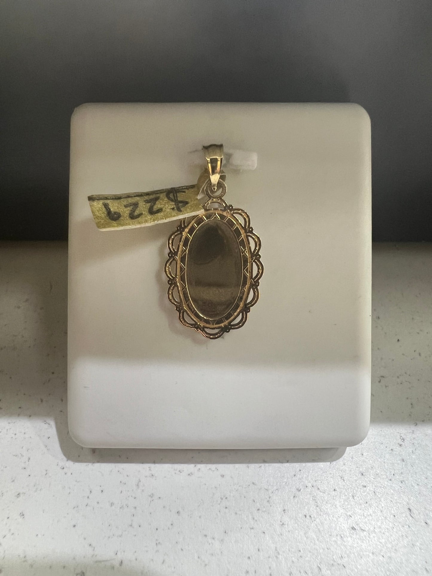 10K Gold Mother Mary Charm