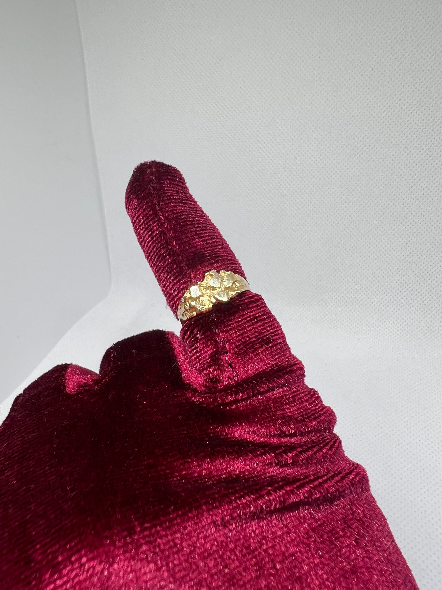 10K Solid Gold Nugget Ring