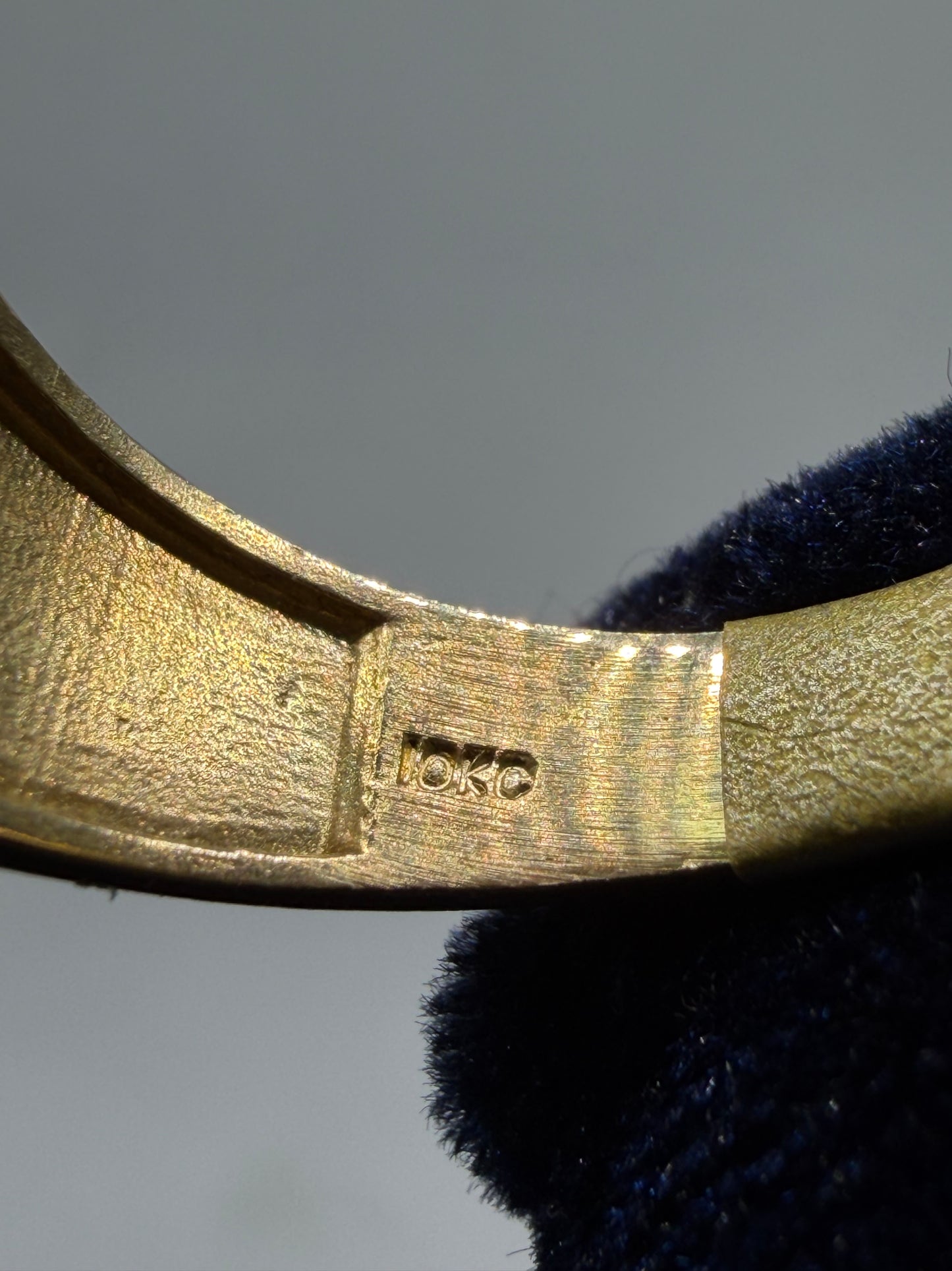 10K Solid Gold Glacier Masonic Ring - Size 10