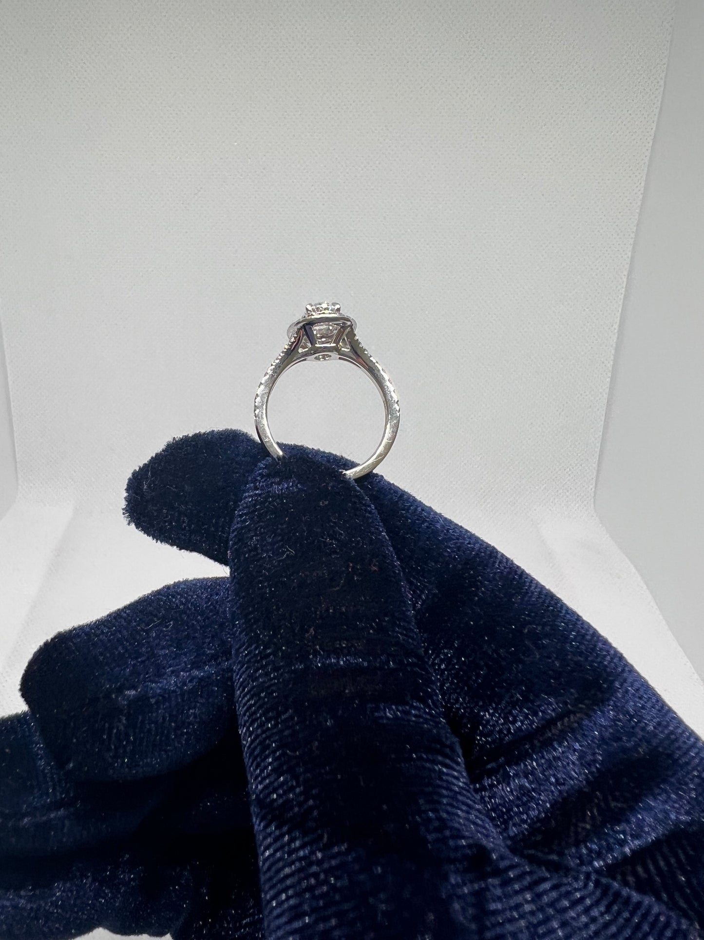 DC CERTIFIED Lab Grown Double Halo Oval Diamond Ring