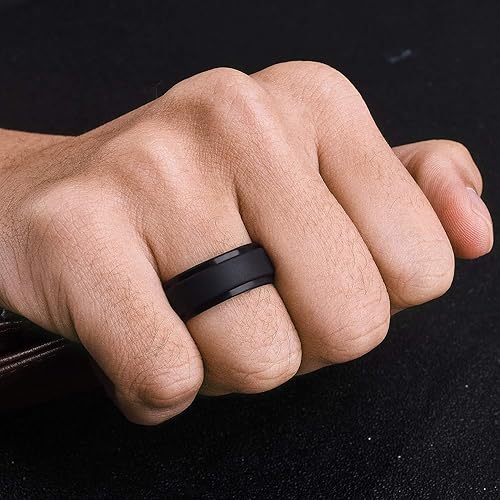 Black Breathable Silicone Rings