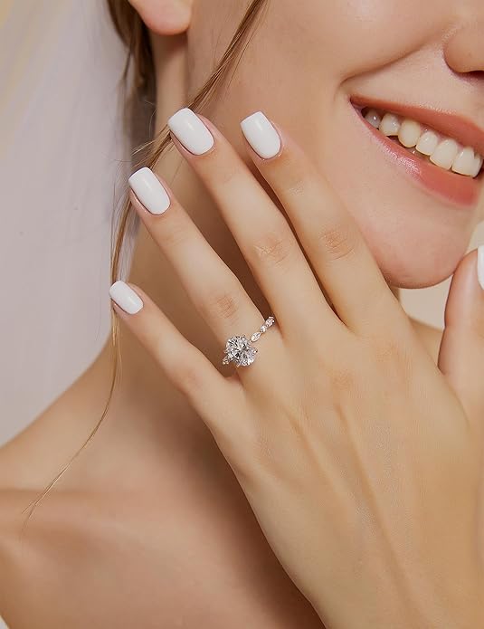 Silver Oval Promise Ring