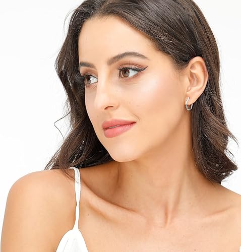 925 Sterling Silver Hoop Earrings