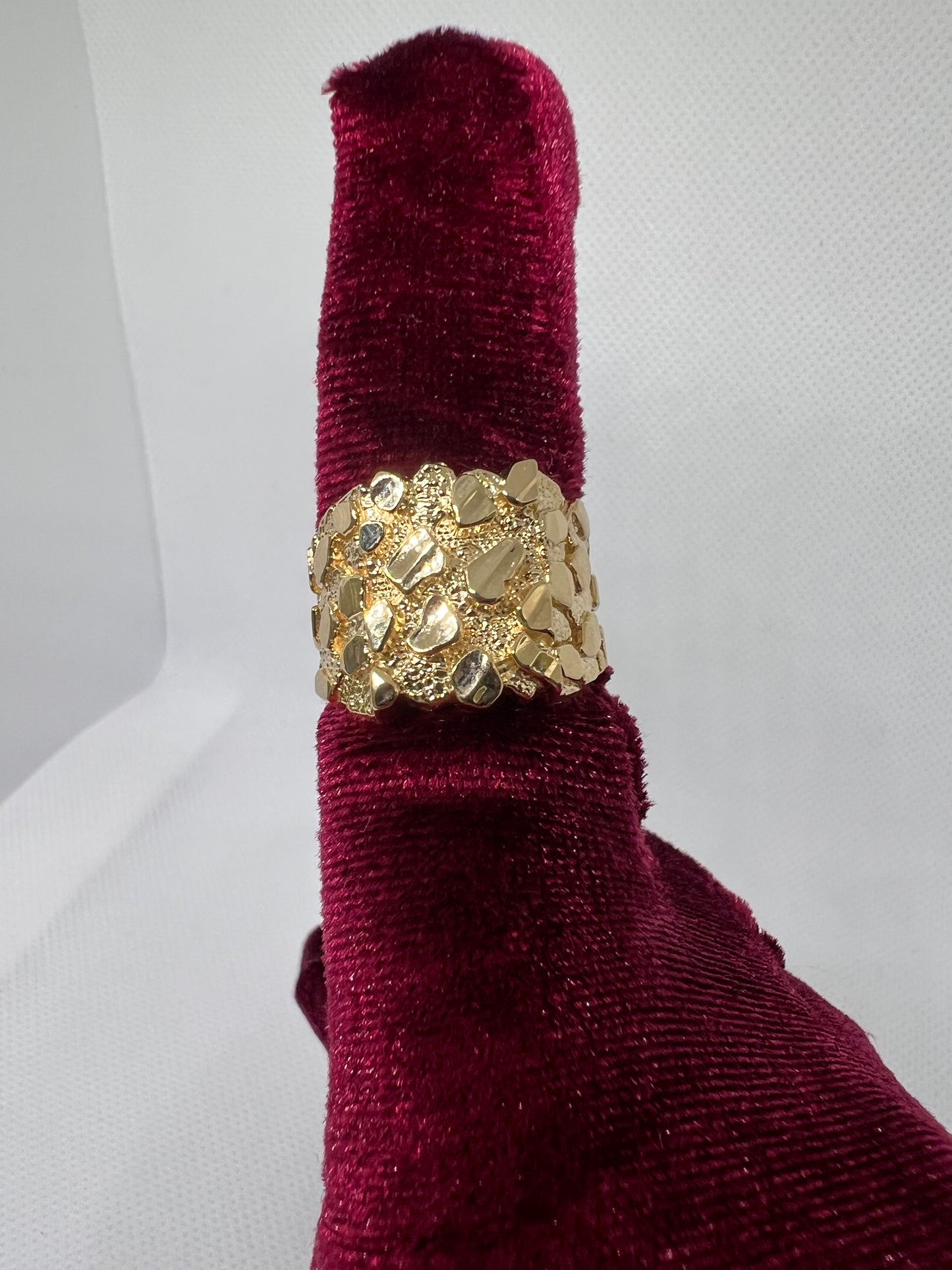 10K Solid Gold Nugget Ring