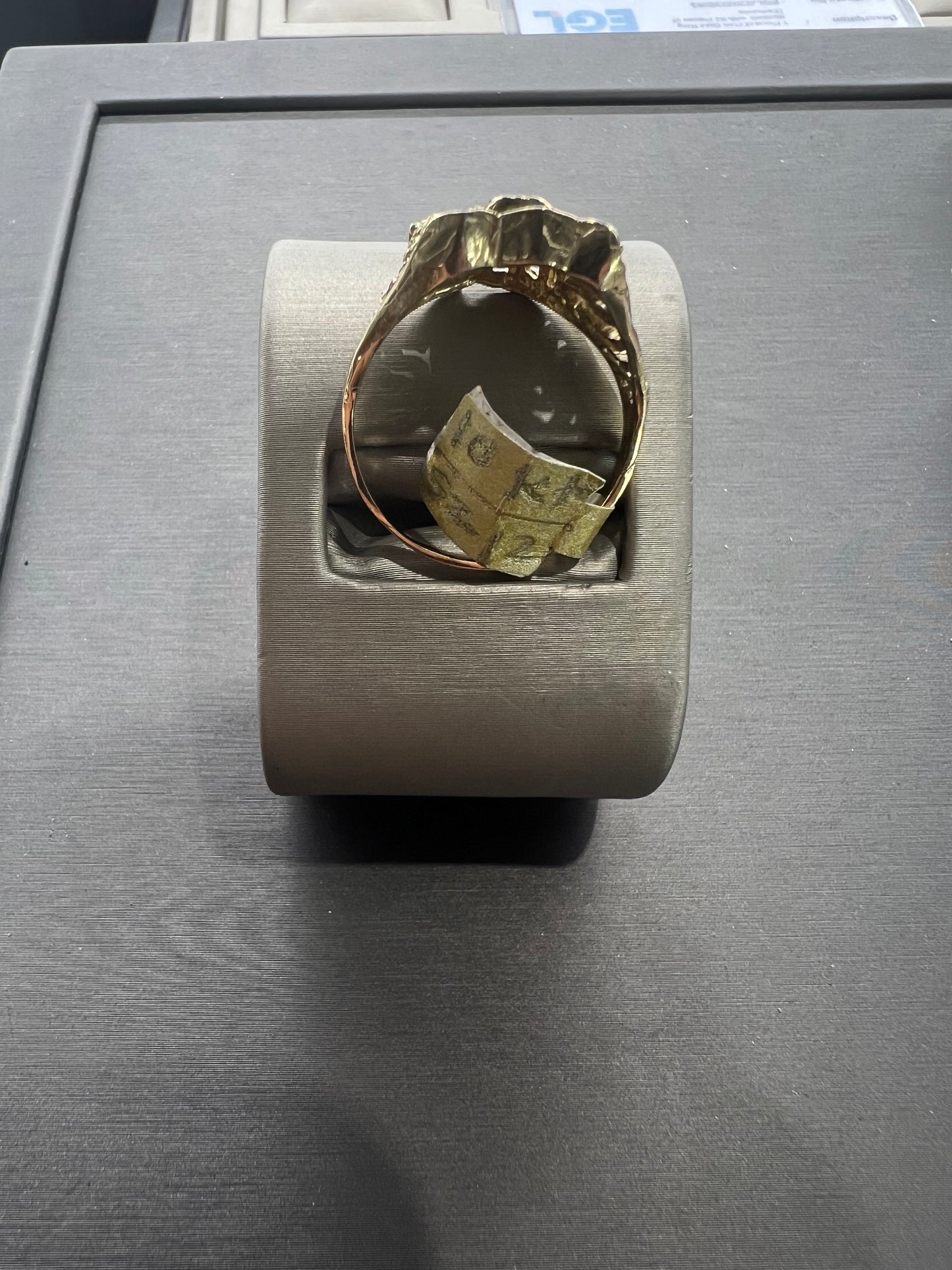10K Gold Jesus Head Ring