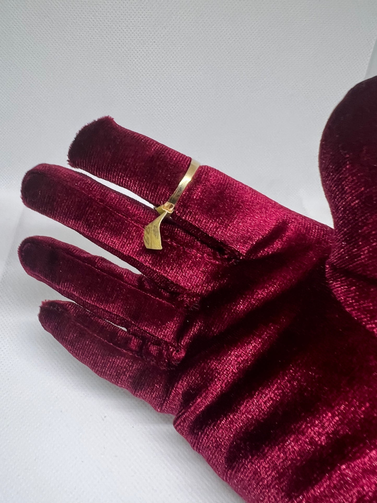10K Nugget Ring - Chain Included