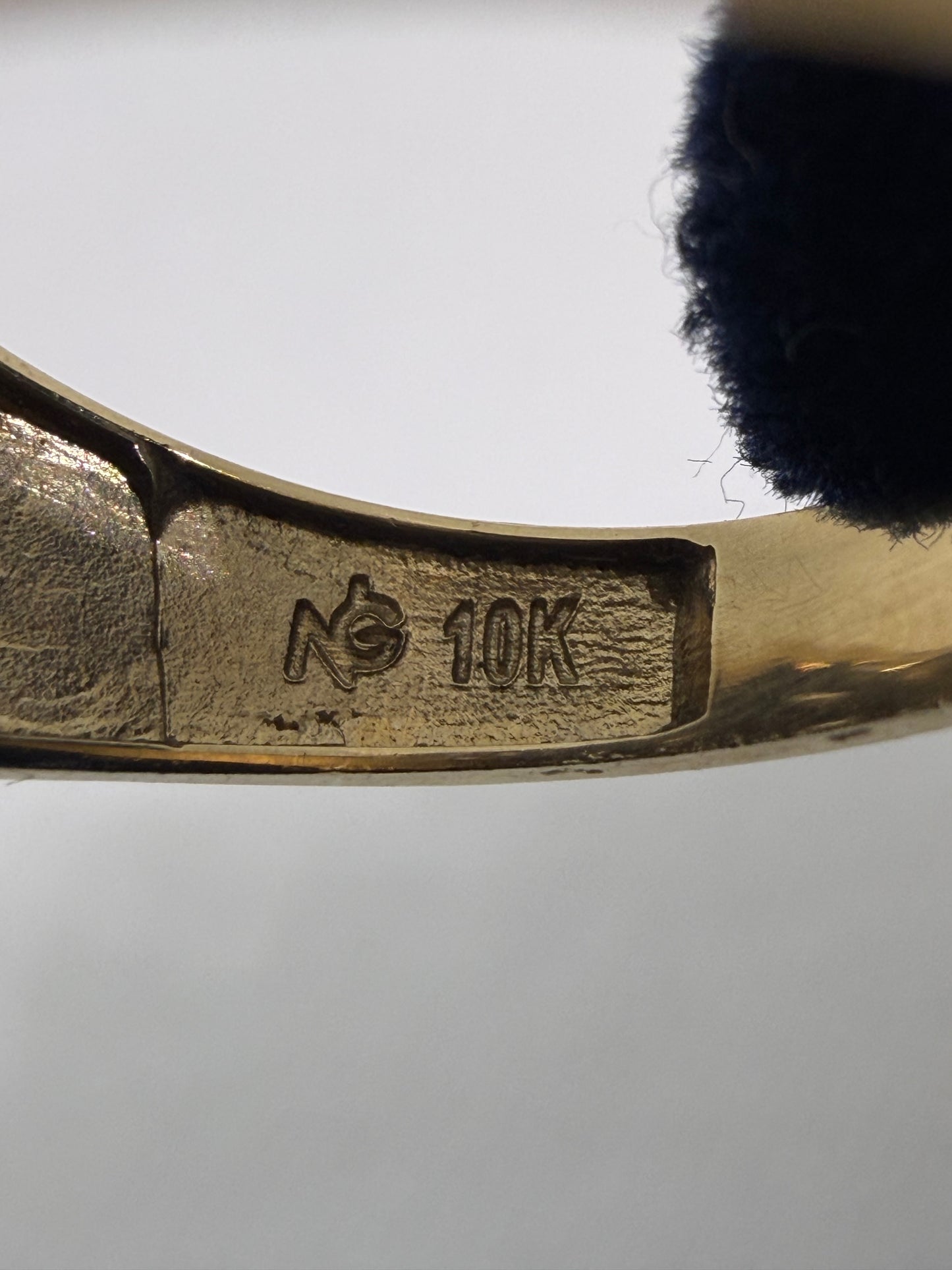 10K Solid Gold Nugget Ring - Size 10.5