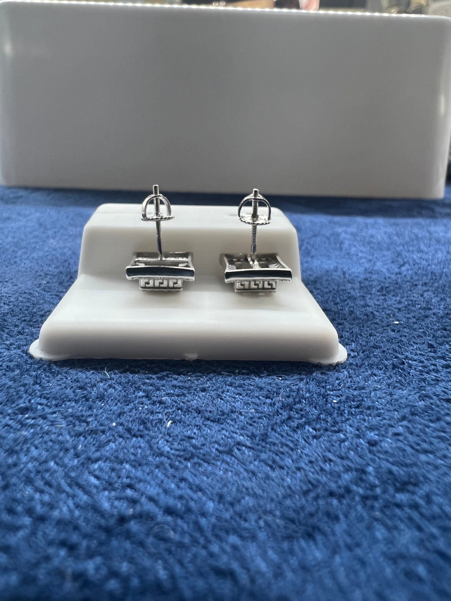 Square Baguette Moissanite Earrings
