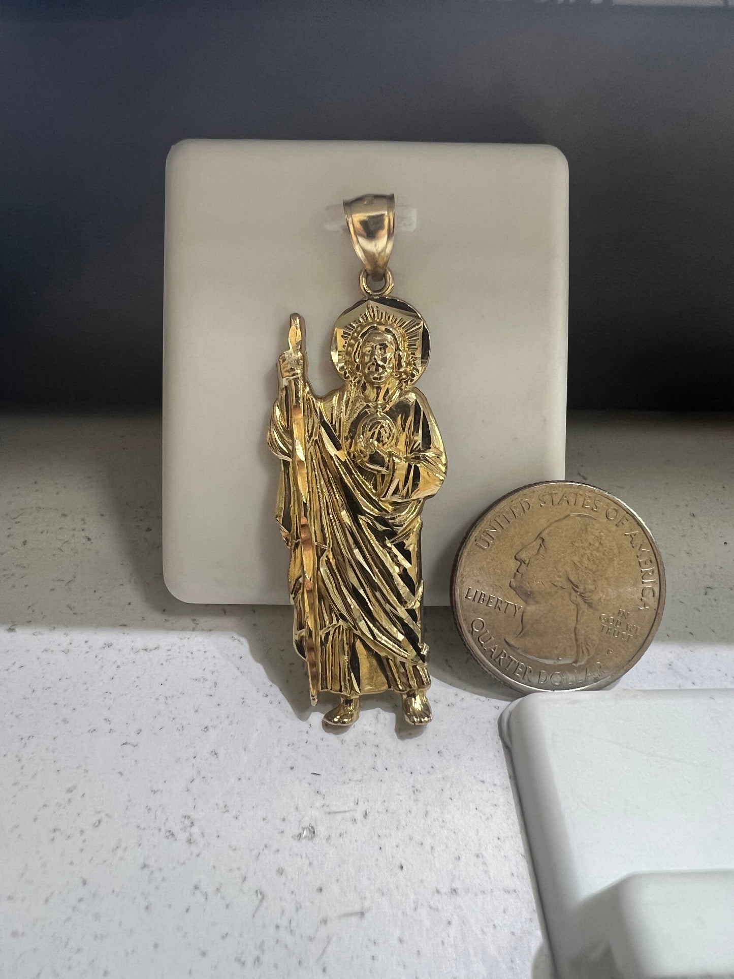 10K Gold Saint Jude Pendant