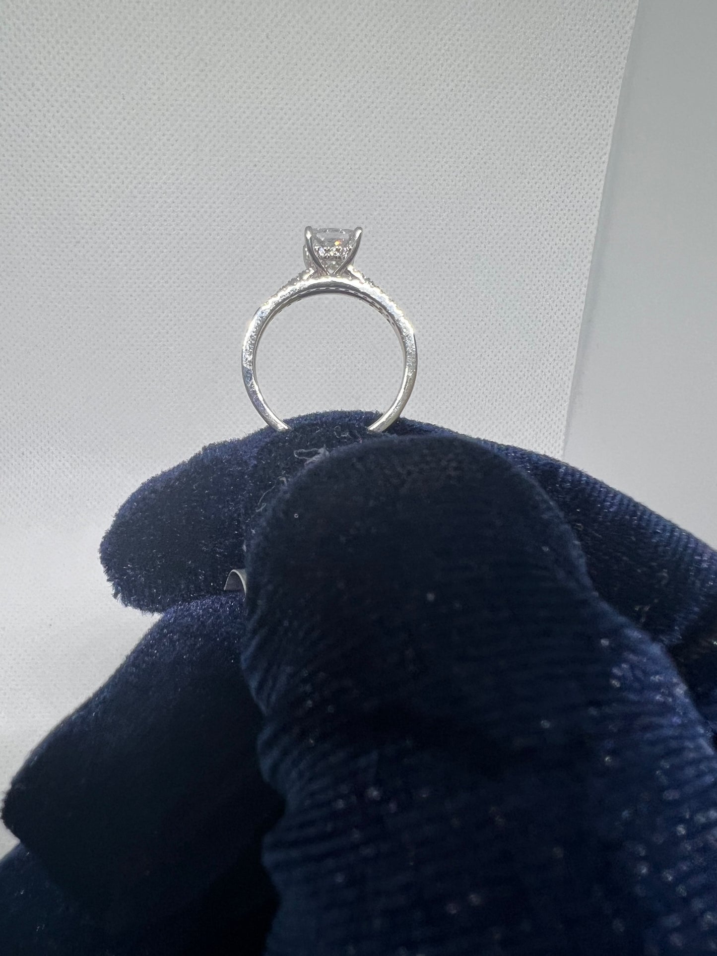 DC CERTIFIED Lab Grown Princess Cut Diamond Bridal Set