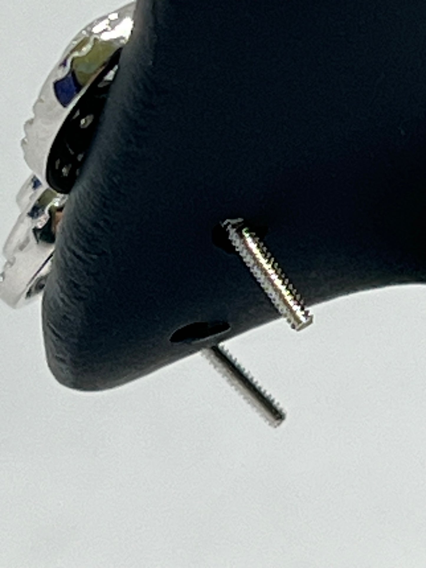 Sterling Silver Glacier Moissanite Circle Earrings