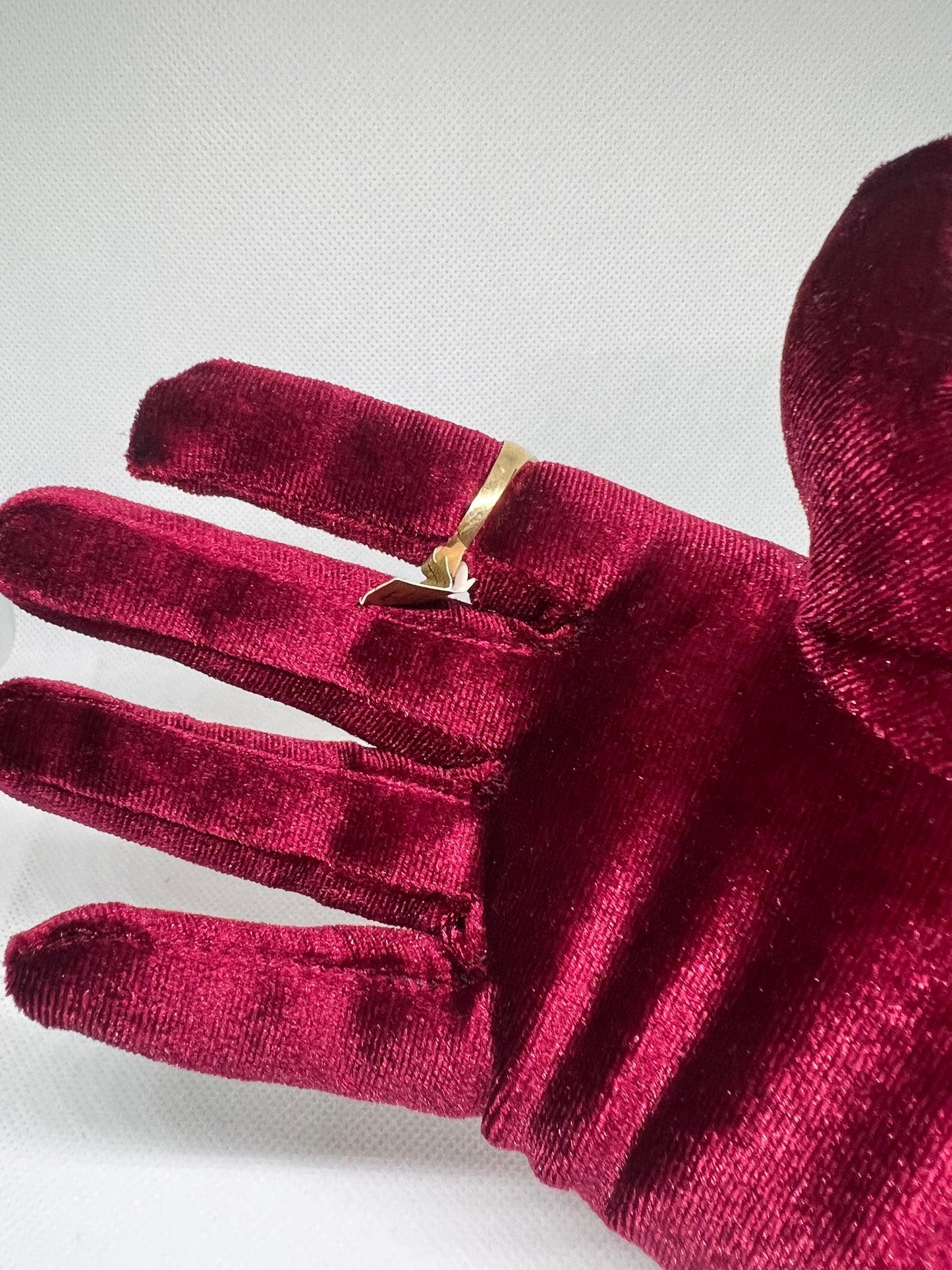 10K Solid Gold Moneybag Ring - Chain Included