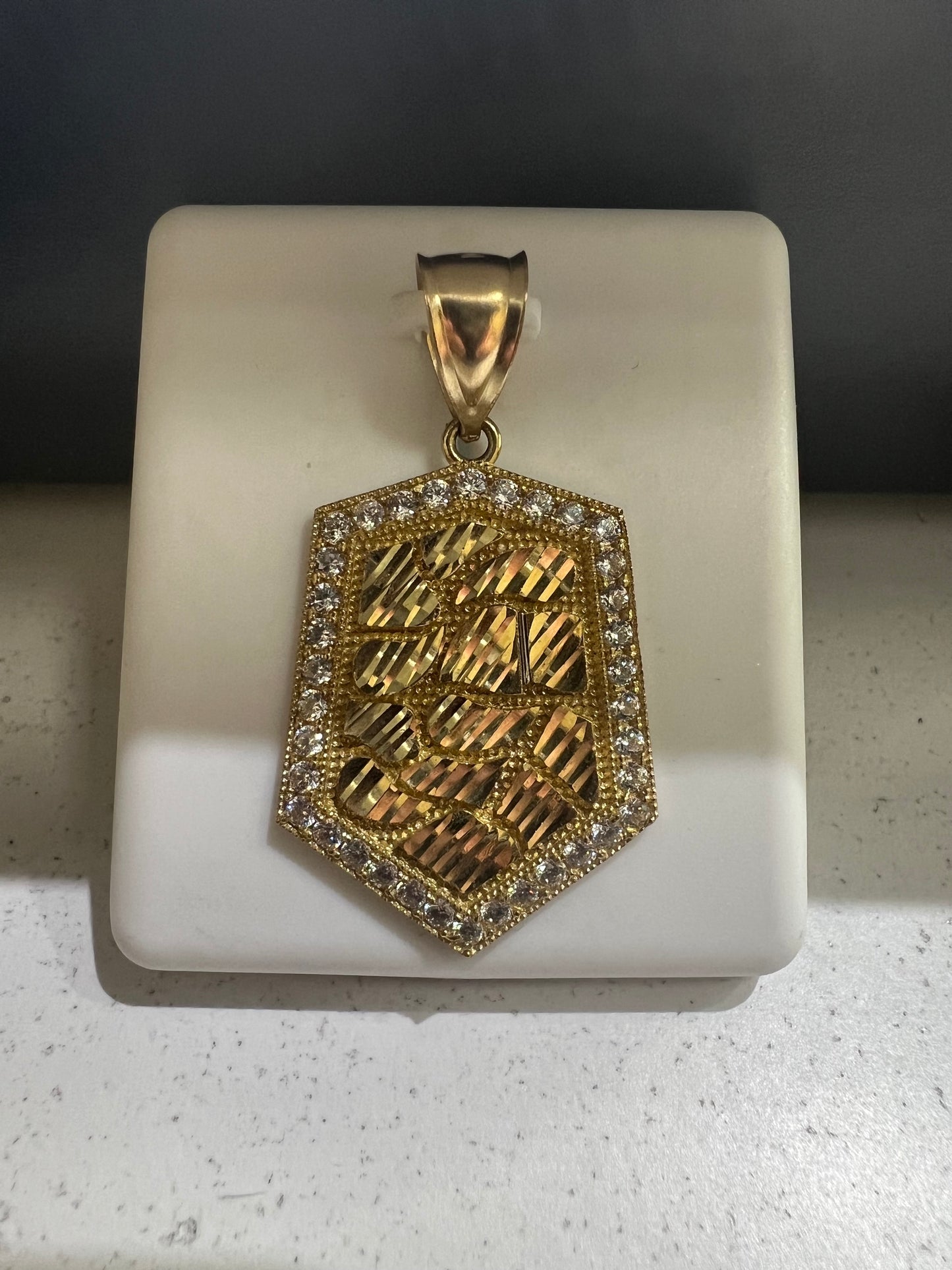 10K Gold Nugget Pendant