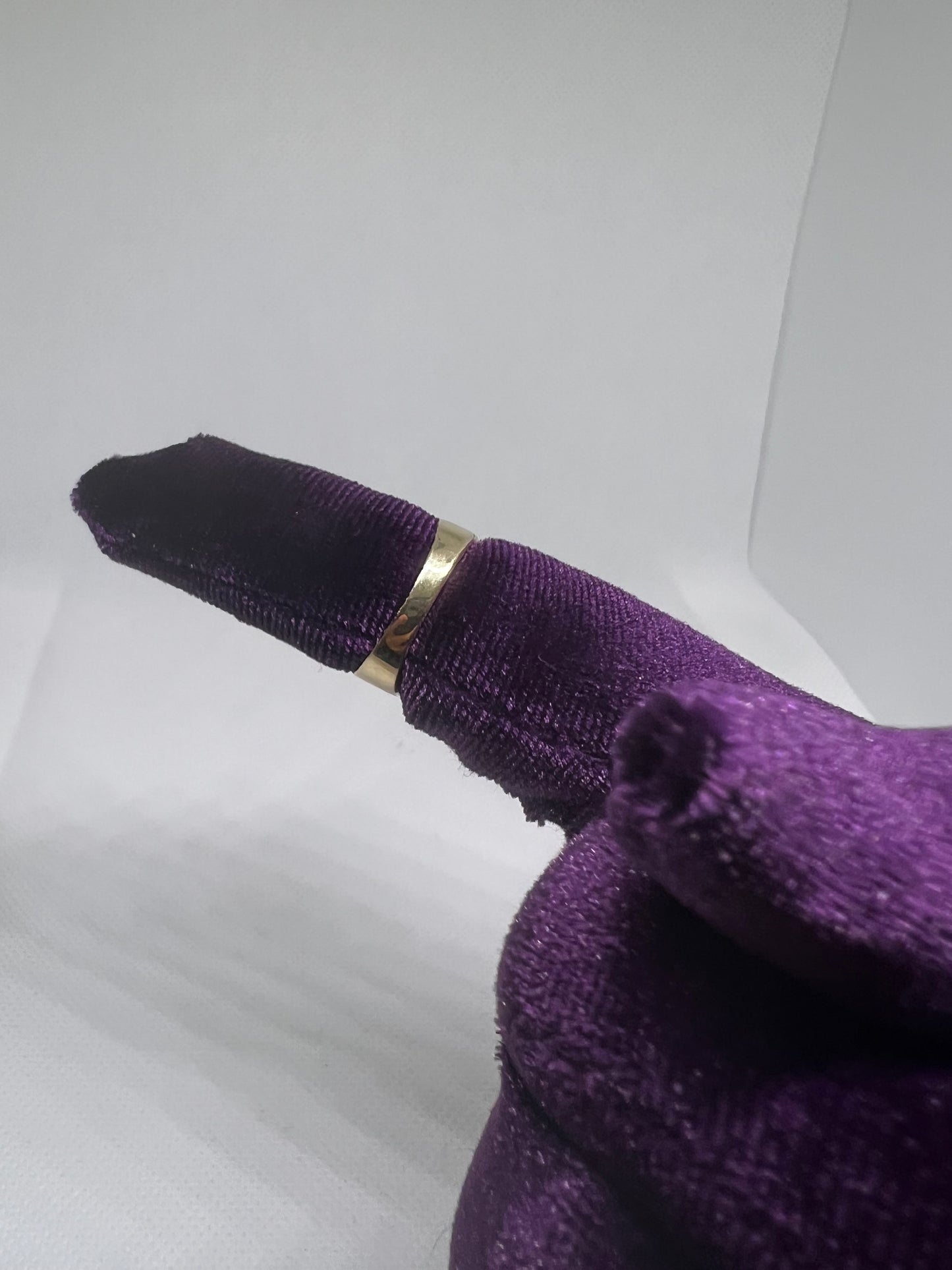 10K Solid Gold Nugget Ring - Chain Included