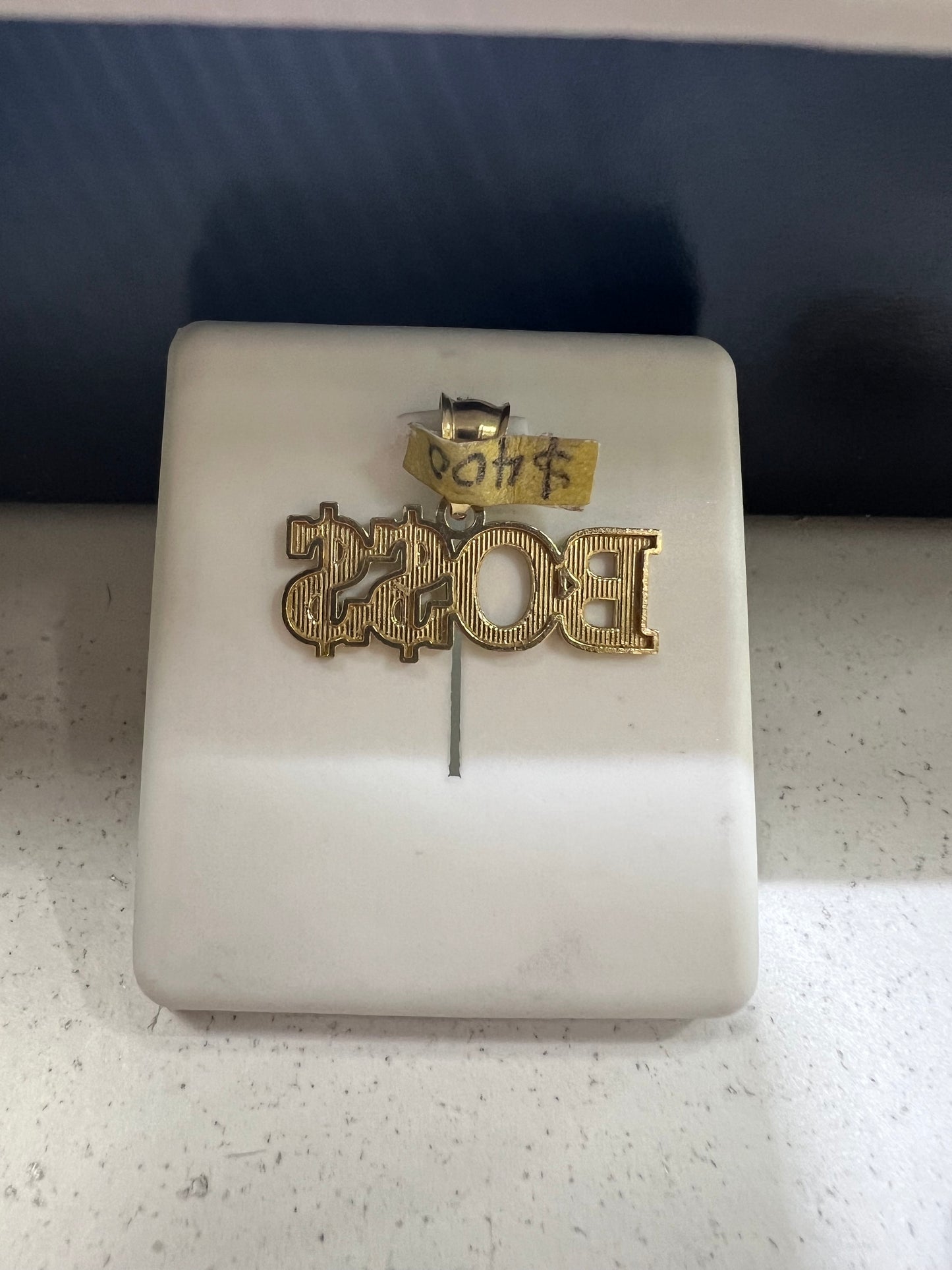 10K Gold Boss Pendant