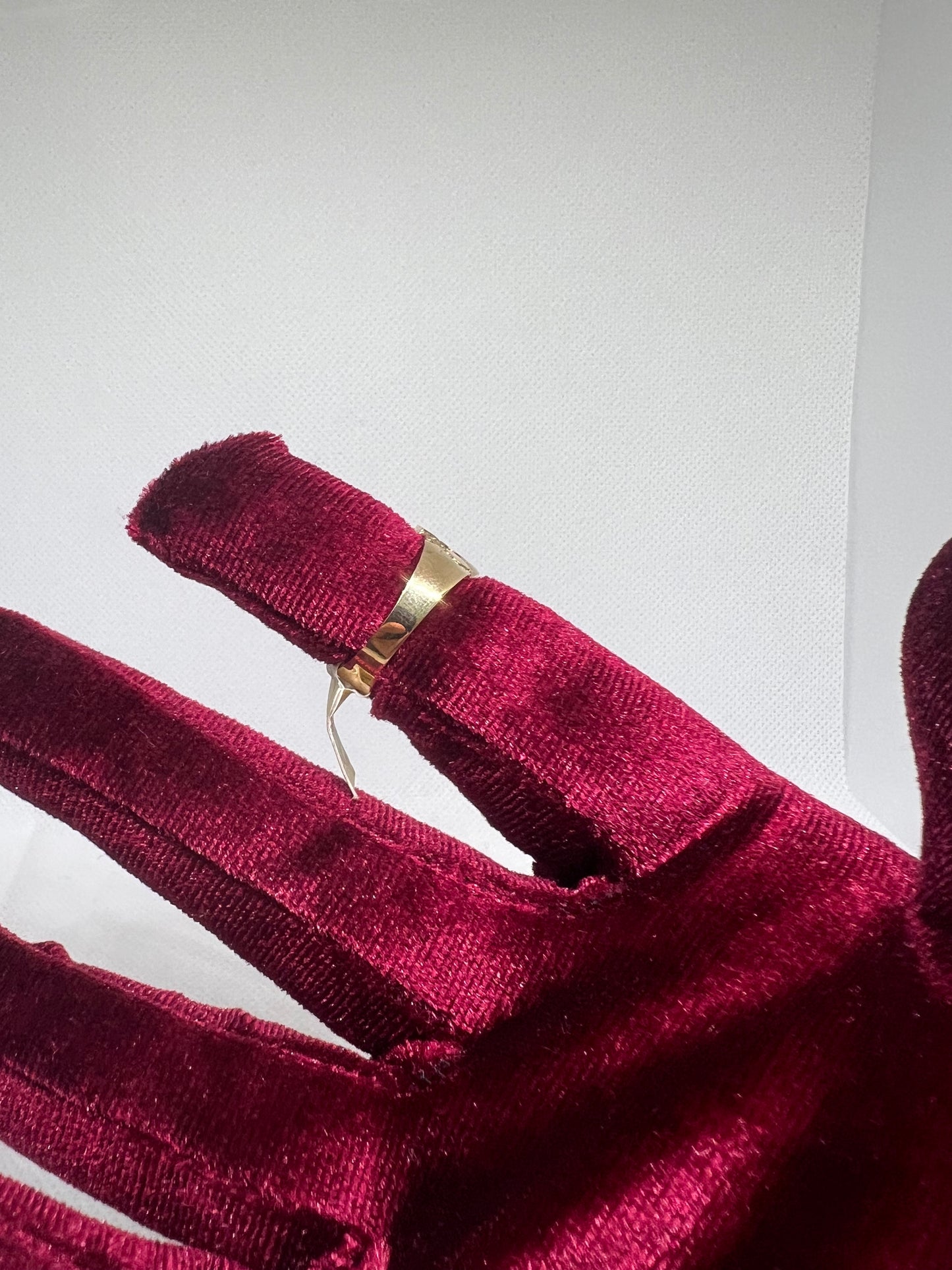 10K Solid Gold Nugget Ring - Chain Included