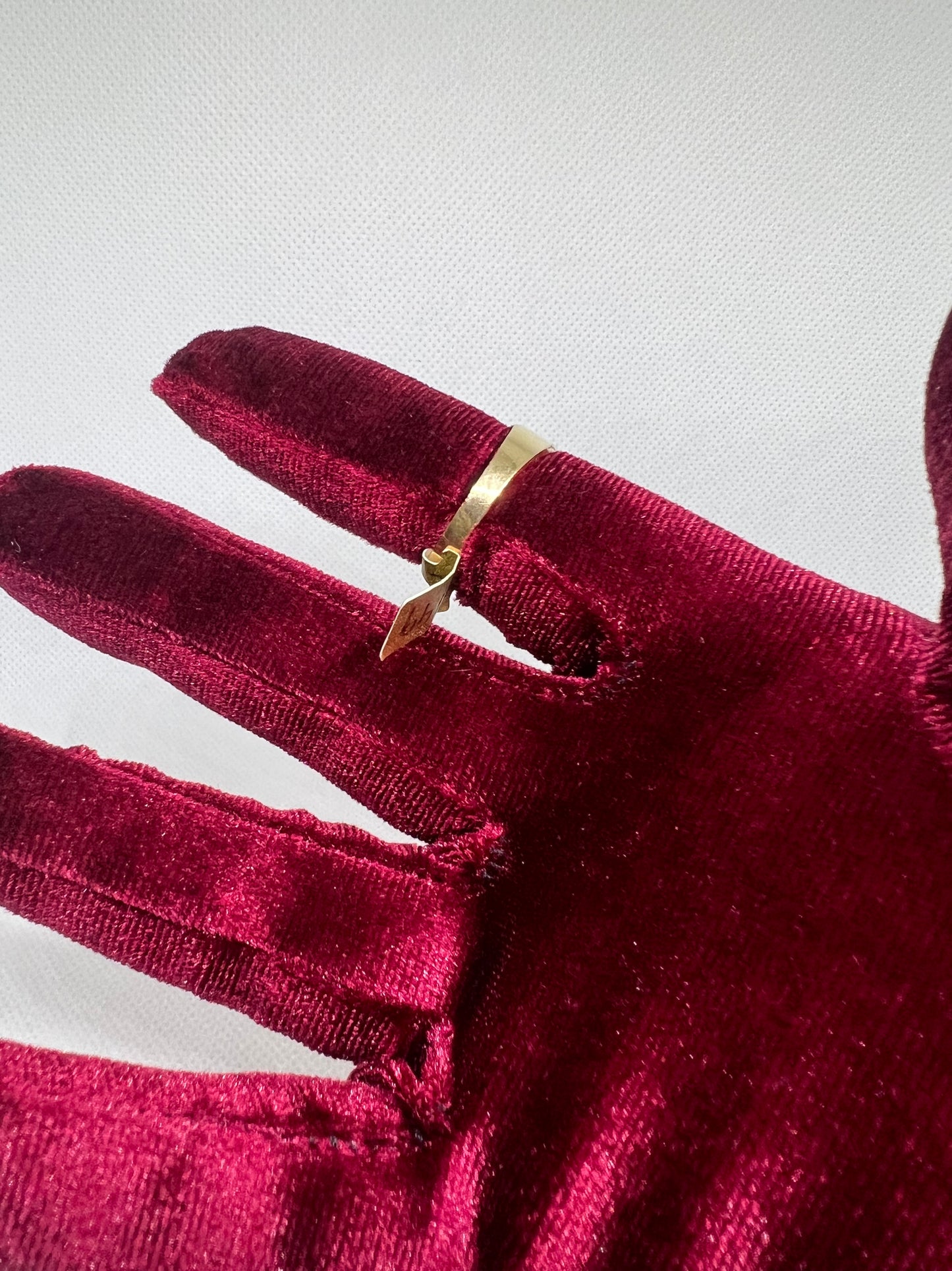 10K Solid Gold Goat Ring - Chain Included