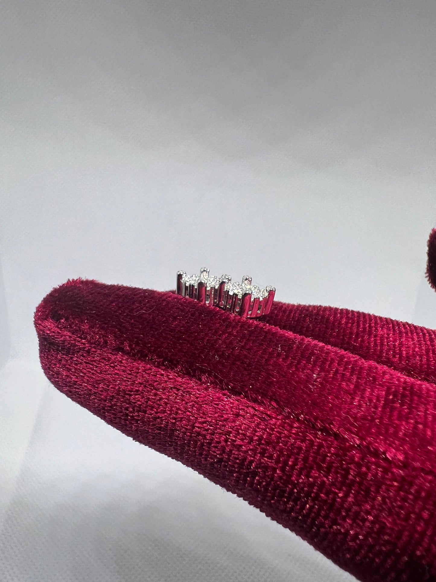 VS Silver Moissanite Stud Earrings