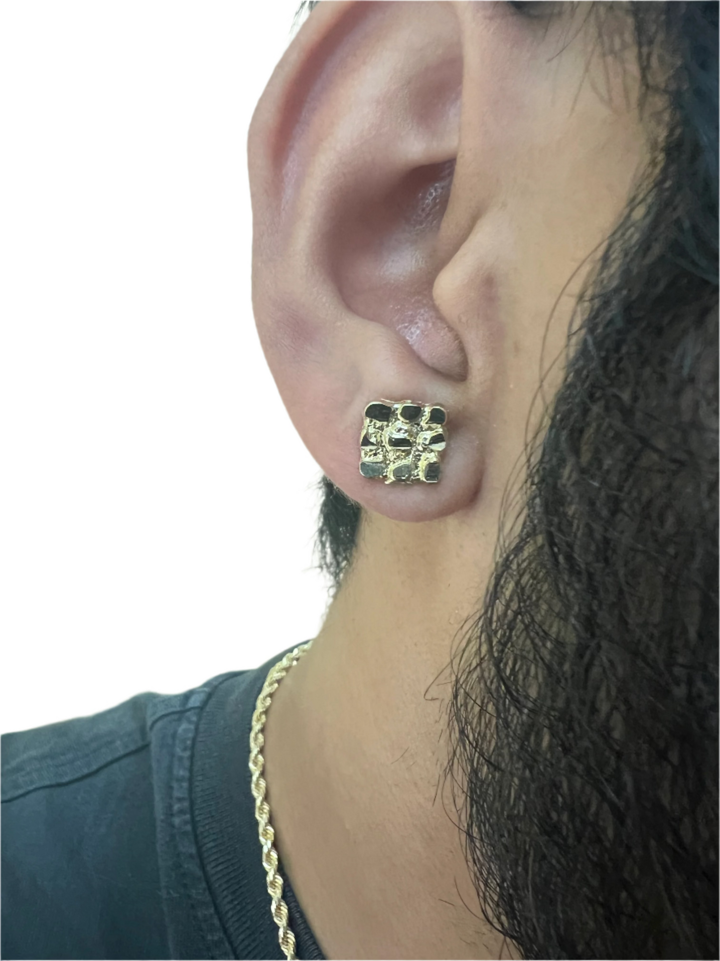 FLASH SALE ALL NUGGET EARRINGS 25% OFF - CHAIN INCLUDED
