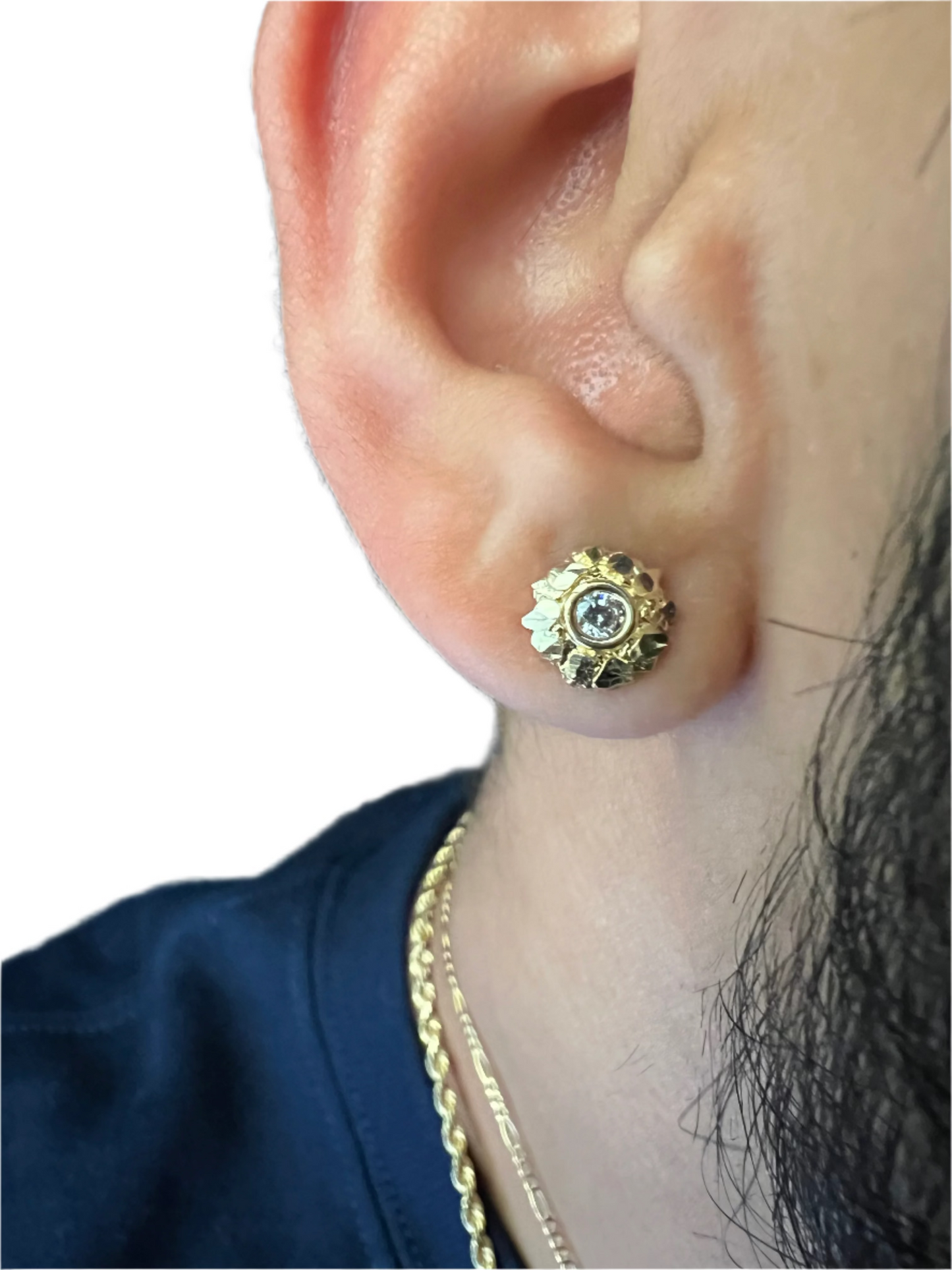 FLASH SALE ALL NUGGET EARRINGS 25% OFF - CHAIN INCLUDED