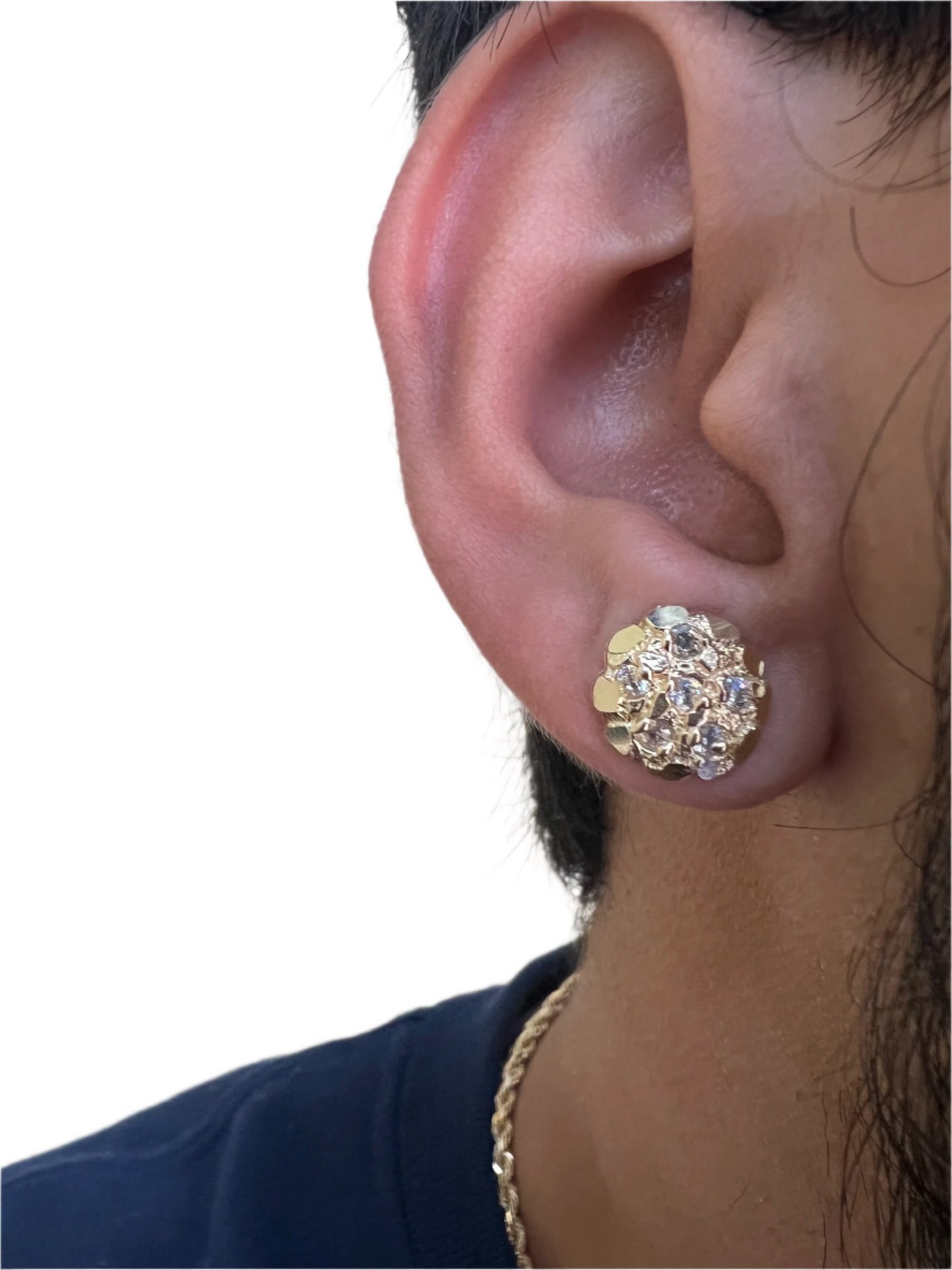 FLASH SALE ALL NUGGET EARRINGS 25% OFF - CHAIN INCLUDED