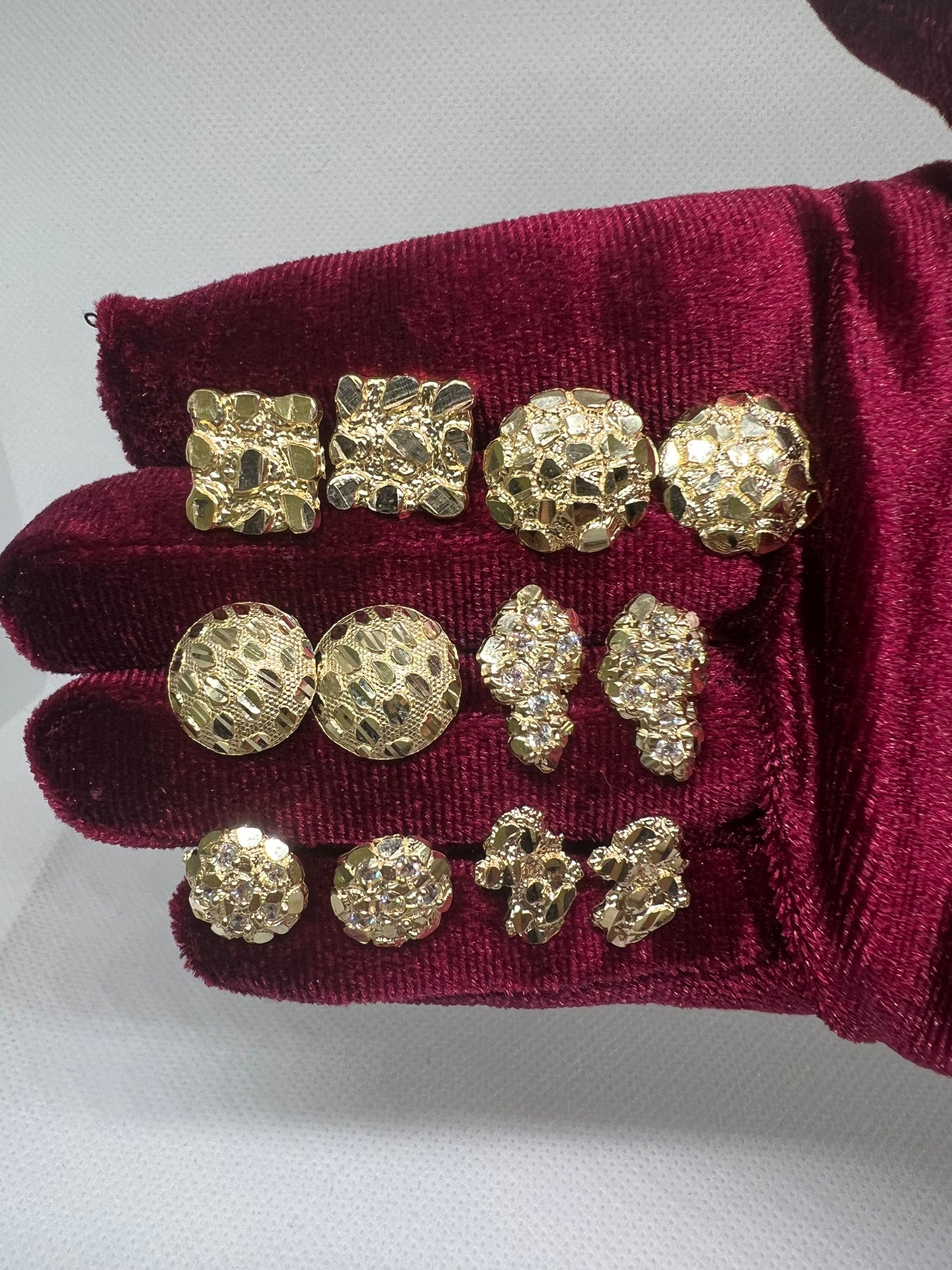 FLASH SALE ALL NUGGET EARRINGS 25% OFF - CHAIN INCLUDED