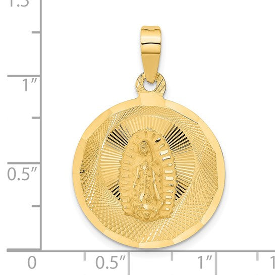 14K Gold Mother Mary Charm