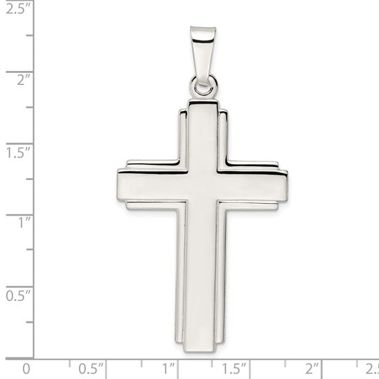 925 Sterling Silver Large Cross Pendant