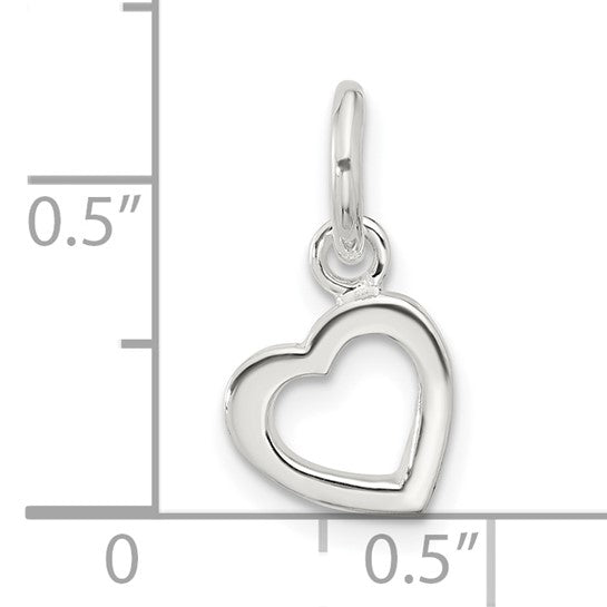925 Sterling Silver Open Heart Pendant