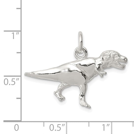 925 Sterling Silver T-Rex Pendant
