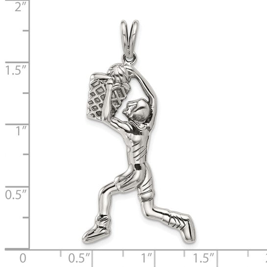 925 Sterling Silver Dunk Pendant