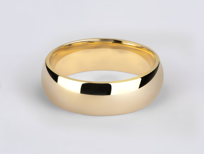 10K Yellow Gold 6MM Wedding Band