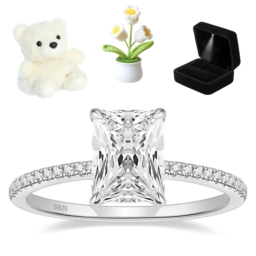 Silver Radiant Promise Ring